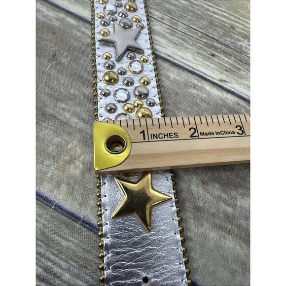 Vintage B.B. Simon Gold Silver Swarovski Belt Size 28 main image 4